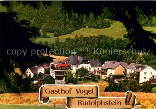 AK / Ansichtskarte Rudolphstein Hotel Pension Vogel im Naturpark Frankenwald Saaletal Rudolphstein