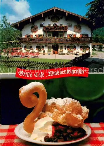 AK / Ansichtskarte Ruhpolding Grill s Cafe Muehlbauernhof Windbeutelgraefin Ruhpolding