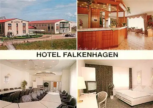 AK / Ansichtskarte Falkenhagen_Pritzwalk Hotel Falkenhagen Rezeption Seminarraum Fremdenzimmer Falkenhagen Pritzwalk