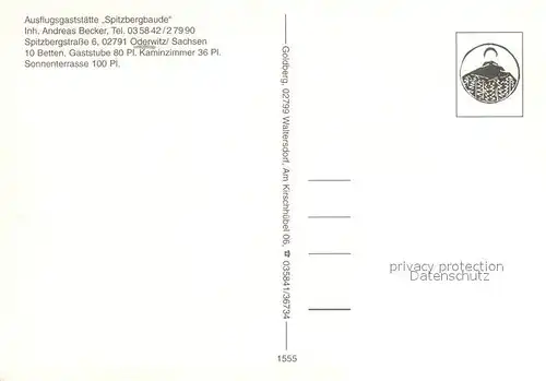 AK / Ansichtskarte Oderwitz Ausflugsgaststaette Spitzbergbaude Felsen Fernsicht Landschaftspanorama Oderwitz