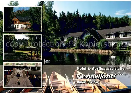 AK / Ansichtskarte Jonsdorf Hotel Ausflugsgaststaette Gondelfahrt Jonsdorf