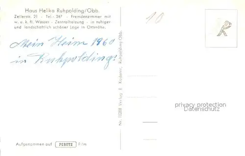 AK / Ansichtskarte Ruhpolding Haus Helika Ruhpolding