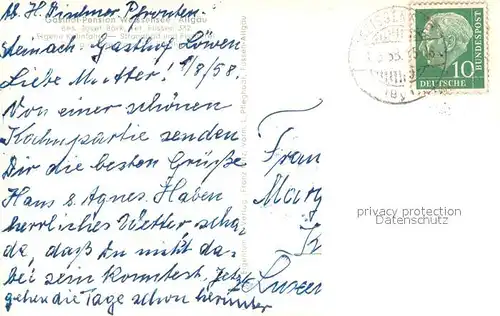 AK / Ansichtskarte Weissensee_Fuessen Gasthof Pension Weissensee Weissensee Fuessen