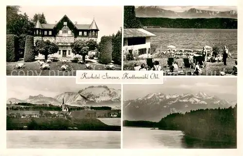 AK / Ansichtskarte Krottenmuehl Kurhotel Simssee Liegewiese Panorama Krottenmuehl