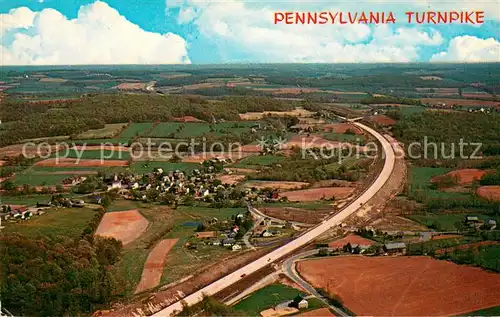 AK / Ansichtskarte Pennsylvania_Turnpike Fliegeraufnahme Highway Pennsylvania Turnpike