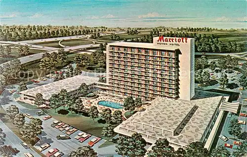 AK / Ansichtskarte Saddle_Brook Marriott Motor Hotel  