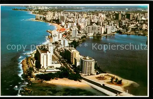 AK / Ansichtskarte Puerto Rico Condado Fliegeraufnahme Puerto Rico