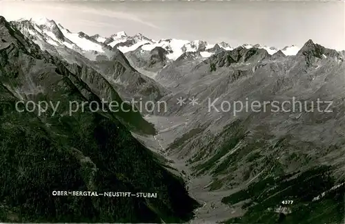 AK / Ansichtskarte Neustift_Stubaital_Tirol Ober Bergtal Fliegeraufnahme Neustift_Stubaital_Tirol