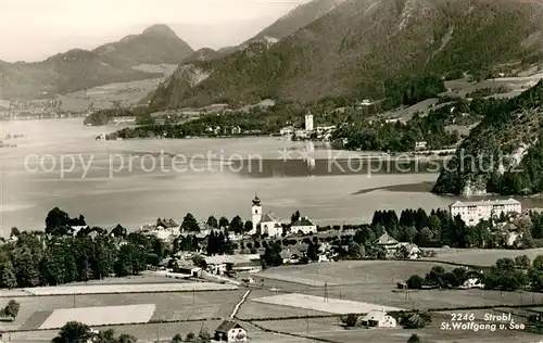 AK / Ansichtskarte Strobl_Wolfgangsee Panorama Strobl Wolfgangsee