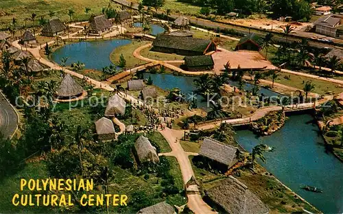 AK / Ansichtskarte Hawaii_US State Aerial view of the Polynesian Cultural Center at Laie 