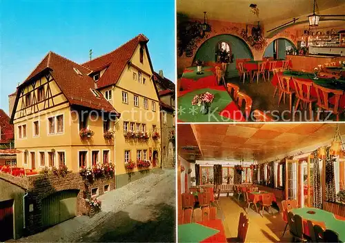 AK / Ansichtskarte Rothenburg_Tauber Gasthof zum Klosterstueble Rothenburg Tauber