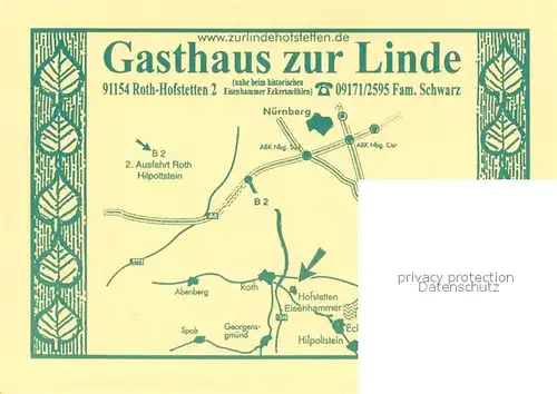 AK / Ansichtskarte Hofstetten_Roth Gasthaus zur Linde Hofstetten_Roth