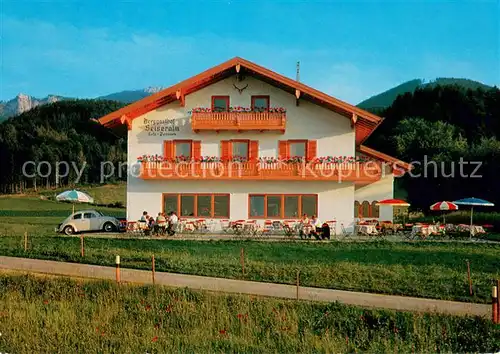 AK / Ansichtskarte Reit_Aschau_Chiemgau Berggasthof Seiseralm Terrasse Chiemgauer Alpen Reit_Aschau_Chiemgau