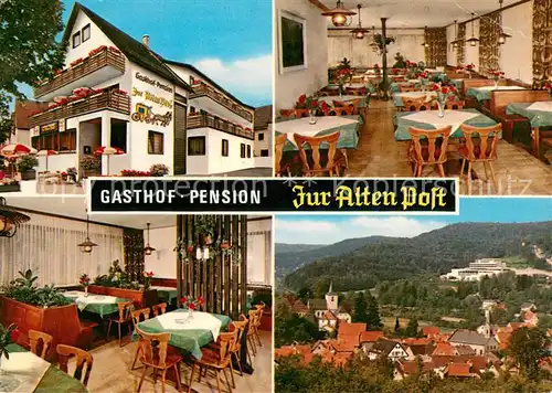AK / Ansichtskarte Unterleinleiter Gasthof Pension Zur Alten Post Restaurant Panorama Unterleinleiter