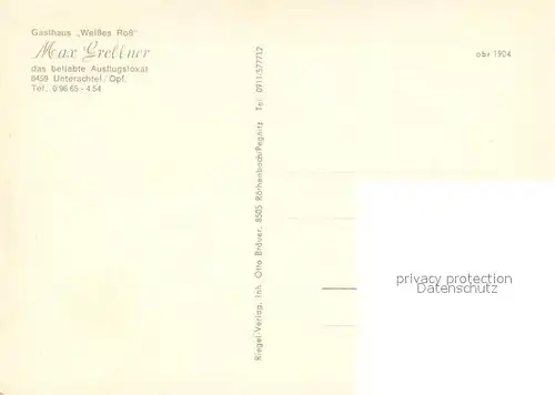 AK / Ansichtskarte Unterachtel Gasthaus Weisses Ross Restaurant Ortsansicht Unterachtel