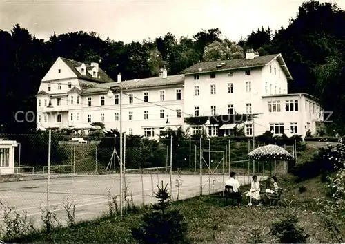 AK / Ansichtskarte Wartenberg_Oberbayern Sanatorium Tennisplatz Wartenberg Oberbayern