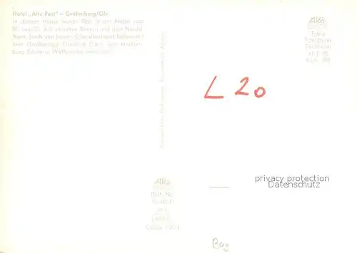 AK / Ansichtskarte Graefenberg_Oberfranken Hotel Alte Post Graefenberg Oberfranken