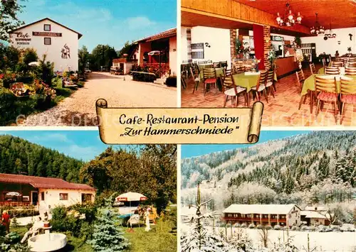 AK / Ansichtskarte Weidenberg Cafe Restaurant Pension Zur Hammerschmiede im Fichtelgebirge Weidenberg