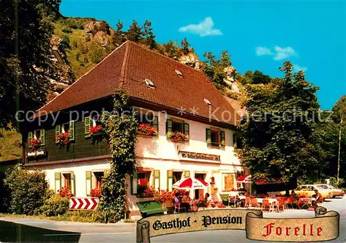 AK / Ansichtskarte Weihersmuehle_Weismain Gasthof Pension Forelle im Kleinziegenfelder Tal Weihersmuehle_Weismain