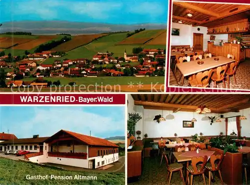 AK / Ansichtskarte Warzenried Gasthof Pension Altmann Restaurant Panorama Warzenried