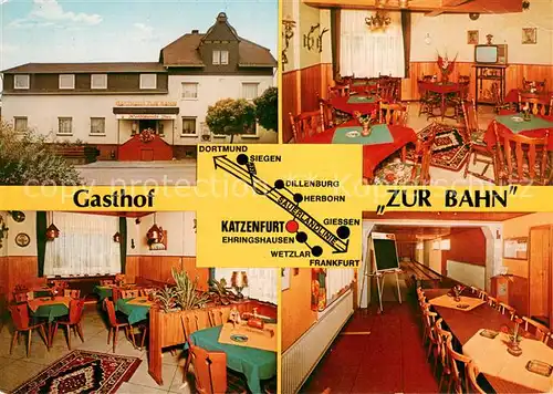 AK / Ansichtskarte Katzenfurt Gasthof Pension Zur Bahn Restaurant Katzenfurt