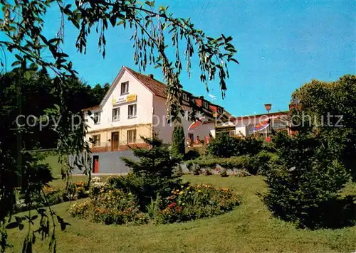 AK / Ansichtskarte Schoenbach_Dillkreis Restaurant Pension Haus Waldblick Schoenbach Dillkreis