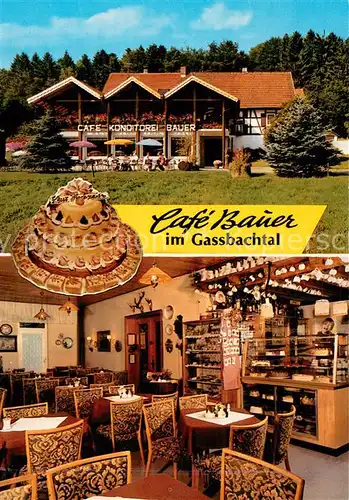 AK / Ansichtskarte Grasellenbach Cafe Konditorei Bauer Grasellenbach