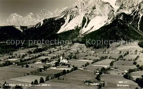 AK / Ansichtskarte Ramsau_Dachstein_Steiermark Fliegeraufnahme Ramsau_Dachstein