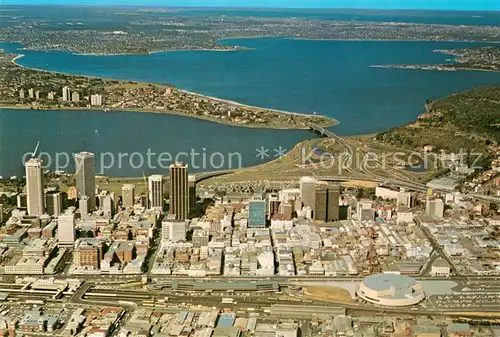 AK / Ansichtskarte Perth_Western_Australia Aerial view of Perth Perth_Western_Australia
