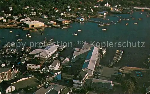 AK / Ansichtskarte Maine_US State Boothbay Harbor Aerial view 