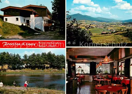 AK / Ansichtskarte Koetzting Panorama Anglerteich Forellenklause Koetzting