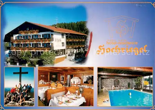 AK / Ansichtskarte Klingenbrunn Hotel Residence Hochriegel Gaststube Hallenbad Gipfelkreuz Klingenbrunn