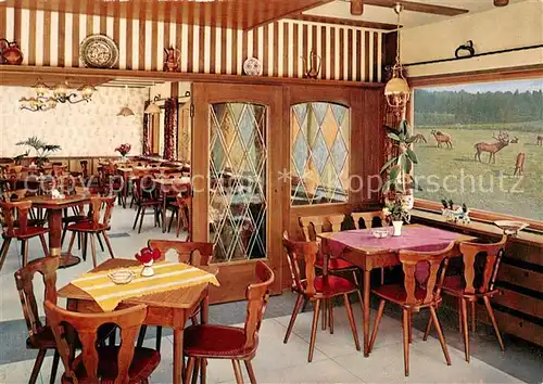 AK / Ansichtskarte Kirchhundem Waldhaus Hirschgehege Hotel Restaurant Kirchhundem