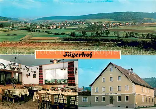 AK / Ansichtskarte Kleinhoebing Panorama Gasthaus Jaegerhof Gaststube Kleinhoebing