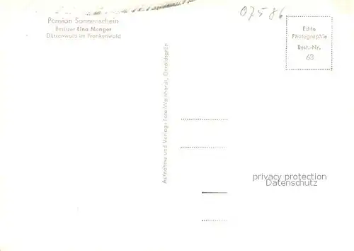 AK / Ansichtskarte Duerrenwaid Pension Sonnenschein Panorama Duerrenwaid