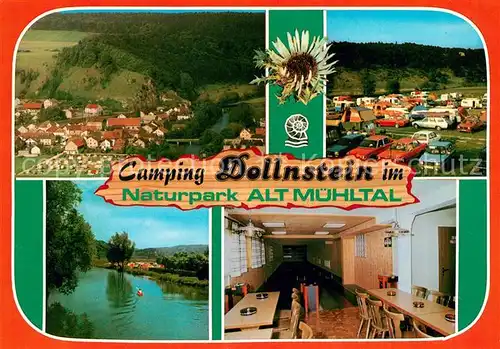 AK / Ansichtskarte Dollnstein Panorama Campingplatz Dollnstein Kegelbahn Dollnstein