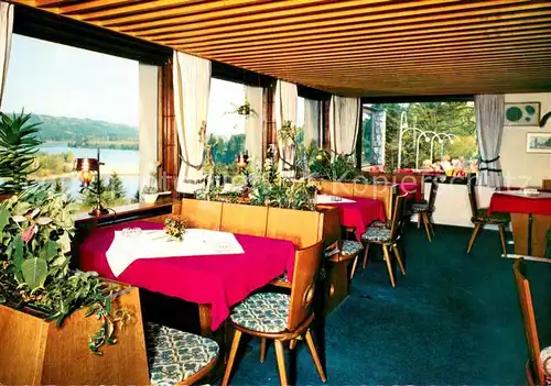 AK / Ansichtskarte Denklingen_Oberbayern Cafe Restaurant Lechblick  Denklingen Oberbayern
