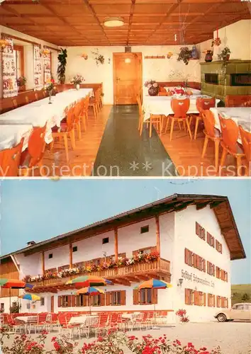 AK / Ansichtskarte Dietringen_Forggensee Gasthof Cafe Schwarzenbach Gaststube Dietringen Forggensee