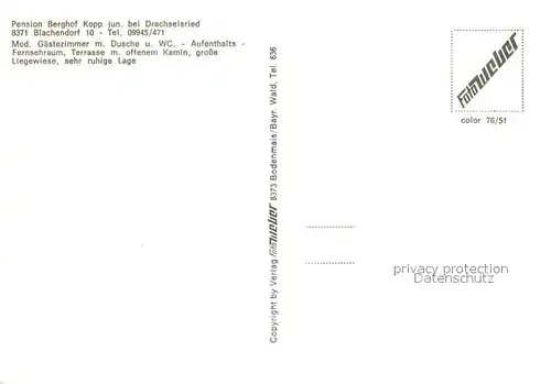 AK / Ansichtskarte Blachendorf Pension Berghof Kopp Blachendorf