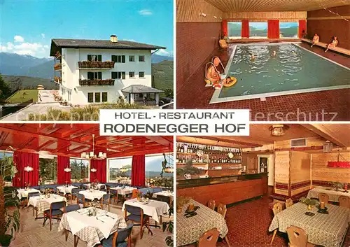 AK / Ansichtskarte Eisacktal Hotel Restaurant Rodenegger Hof Hallenbad Gastraeume Eisacktal