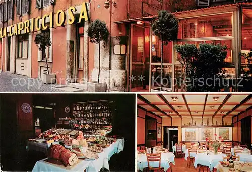 AK / Ansichtskarte Roma_Rom Ristorante Pizzeria La Capricciosa Buffet Gastraum Roma_Rom