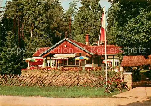 AK / Ansichtskarte Oberthulba Terrassen Cafe Restaurant Jagdhaus Waldfried Hexenhaus Oberthulba