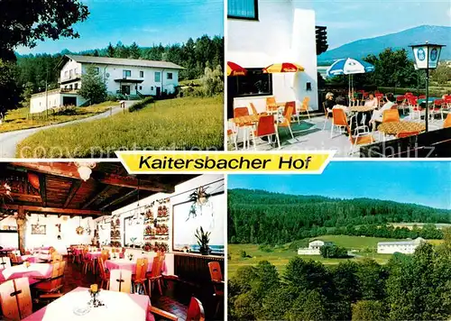 AK / Ansichtskarte Kaitersbach Hotel Pension Kaitersbacher Hof Restaurant Terrasse Landschaftspanorama Kaitersbach