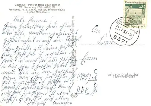 AK / Ansichtskarte Kollnburg Burgturm Panorama Gasthaus Baumgartner Gaststube Kollnburg