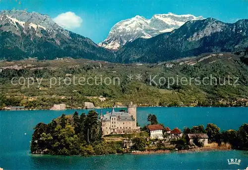 AK / Ansichtskarte Duingt Lac dAnnecy La Presqu ile le Chateau et la Tournette Duingt