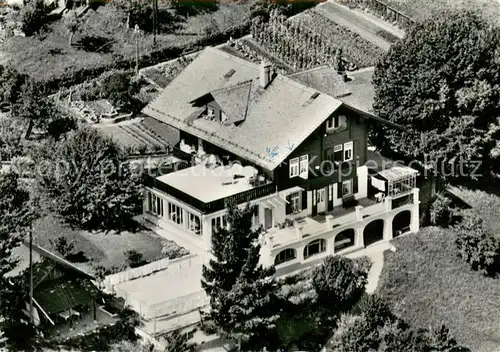 AK / Ansichtskarte Hondrich_Spiez Ferienheim Freyberg Fliegeraufnahme Hondrich Spiez