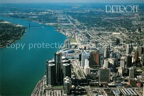 AK / Ansichtskarte Detroit_Michigan Fliegeraufnahme 