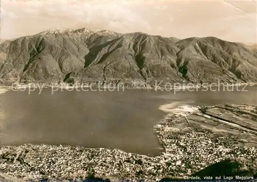 AK / Ansichtskarte Lago_Maggiore Funivia Locarno Orselina Cardada Fliegeraufnahme Lago Maggiore