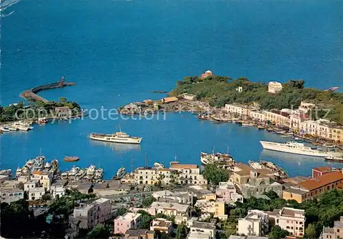 AK / Ansichtskarte Ischia Hafen Fliegeraufnahme Ischia