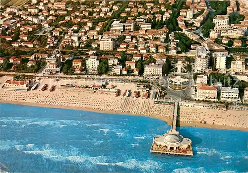 AK / Ansichtskarte Senigallia Strand und Pavillon Fliegeraufnahme Senigallia